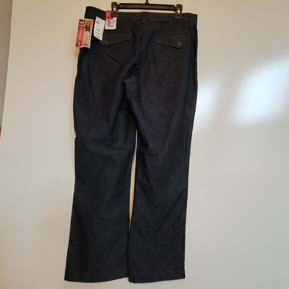 NEW LEE 16 stretch COMFORT FIT STRAIGHT LEG DENIM TROUSERS JEANS 1X NWT - Picture 1 of 9